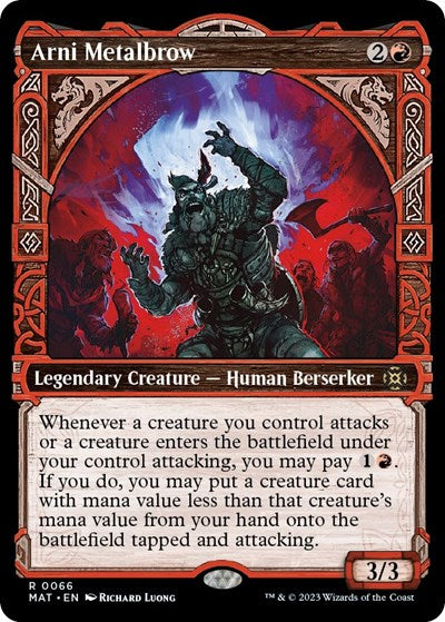 Arni Metalbrow (Showcase) (March of the Machine: The Aftermath) Light Play Foil
