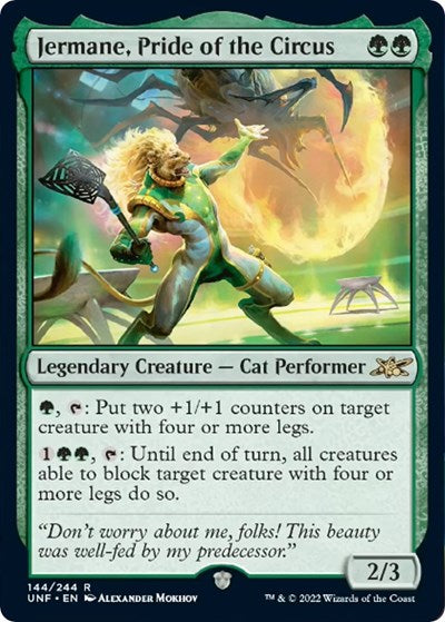 Jermane, Pride of the Circus (Unfinity) Light Play Foil