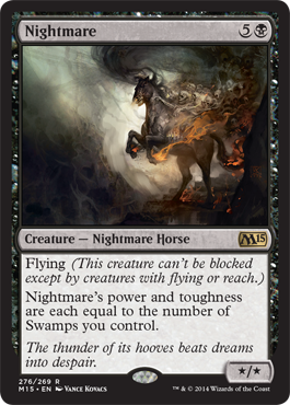 Nightmare (Magic 2015 Core Set) Medium Play