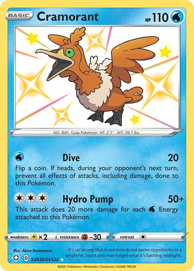 Cramorant (Shining Fates: Shiny Vault) Near Mint Holofoil