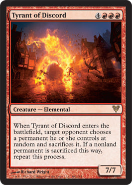 Tyrant of Discord (Avacyn Restored) Light Play Foil