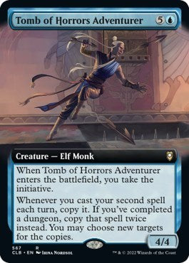 Tomb of Horrors Adventurer (Extended Art) (Commander Legends: Battle for Baldur's Gate) Light Play Foil
