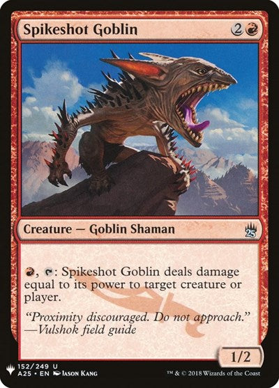 Spikeshot Goblin (Mystery Booster) Medium Play