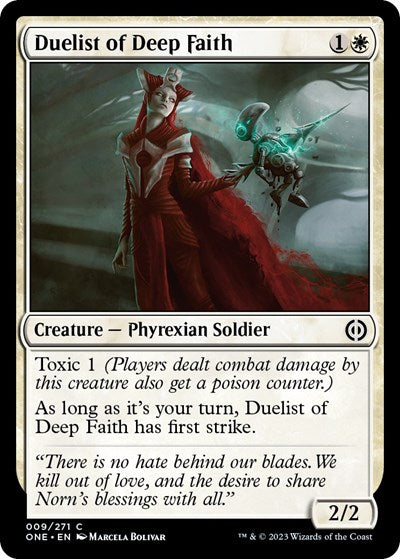 Duelist of Deep Faith (Phyrexia: All Will Be One) Light Play