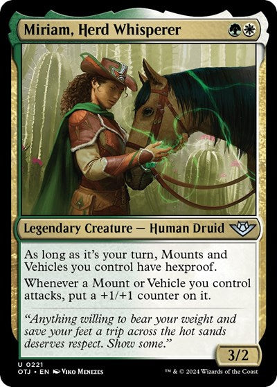 Miriam, Herd Whisperer (Outlaws of Thunder Junction) Near Mint Foil