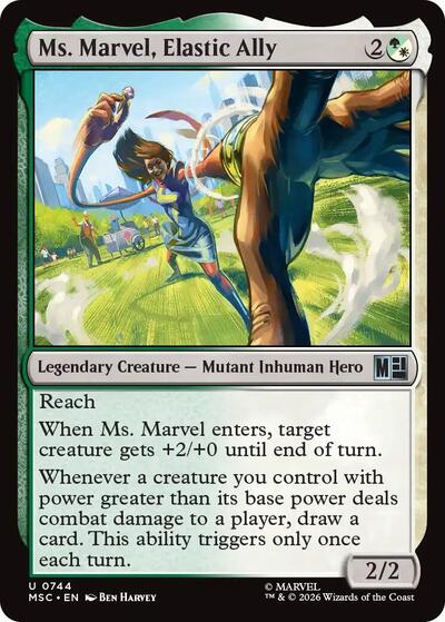 Ms. Marvel, Elastic Ally (Marvel Super Heroes) Near Mint Foil