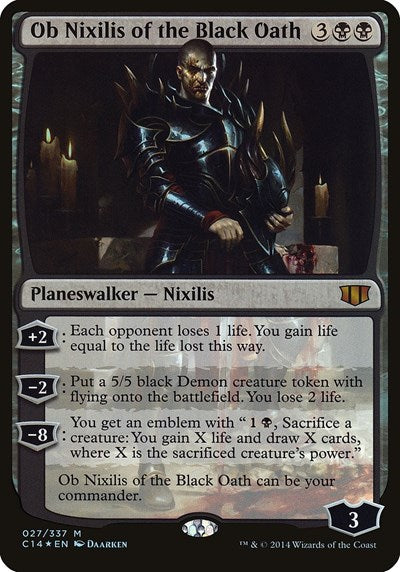 Ob Nixilis of the Black Oath (Commander 2014) (Oversize Cards) Near Mint Foil