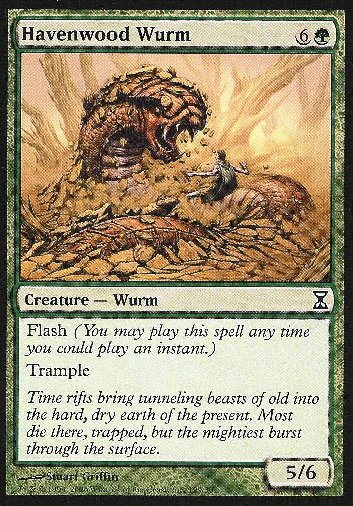 Havenwood Wurm (Time Spiral) Light Play