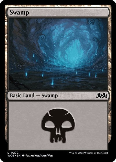 Swamp (0272) (Wilds of Eldraine) Light Play Foil
