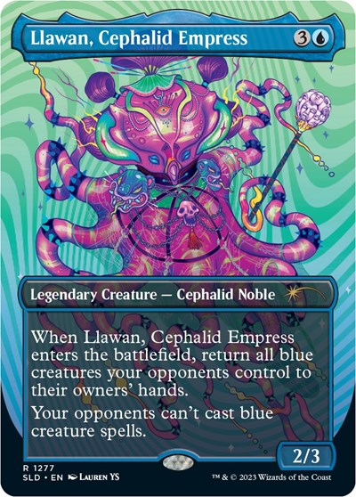 Llawan, Cephalid Empress (Secret Lair) Light Play Foil