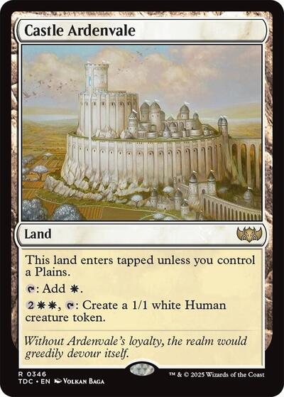 Castle Ardenvale (Commander: Tarkir: Dragonstorm) Light Play