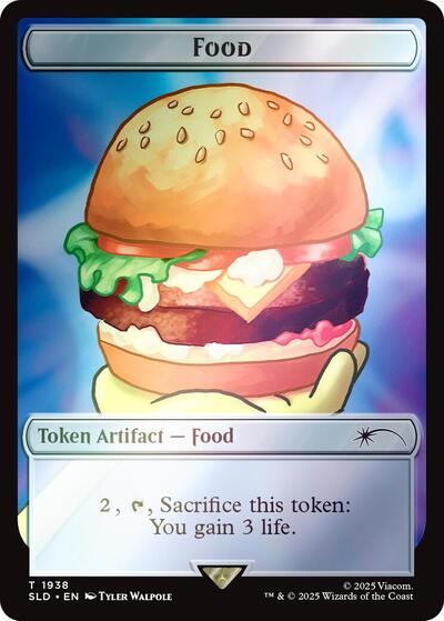 Food Token (1938) (Rainbow Foil) (Secret Lair) Light Play Foil