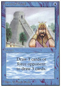 Ancestral Recall (Unlimited) Medium Play