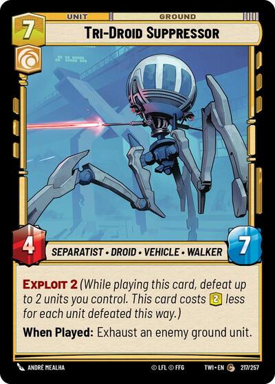 Tri-Droid Suppressor (Twilight of the Republic) Near Mint Foil