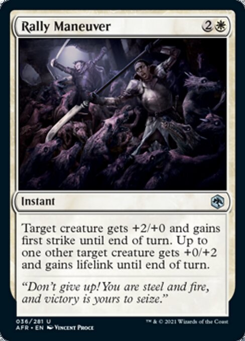 Rally Maneuver (Adventures in the Forgotten Realms) Medium Play Foil