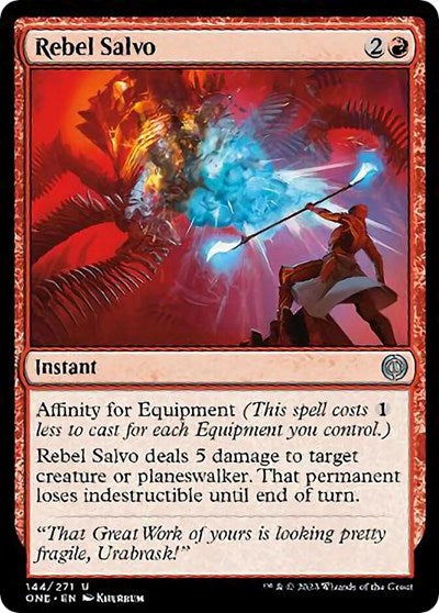 Rebel Salvo (Phyrexia: All Will Be One) Light Play