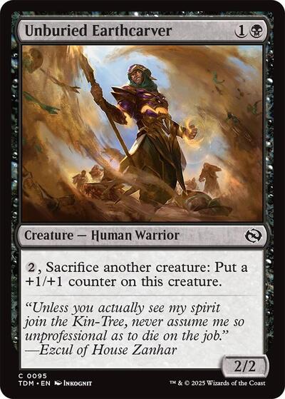Unburied Earthcarver (Tarkir: Dragonstorm) Near Mint Foil