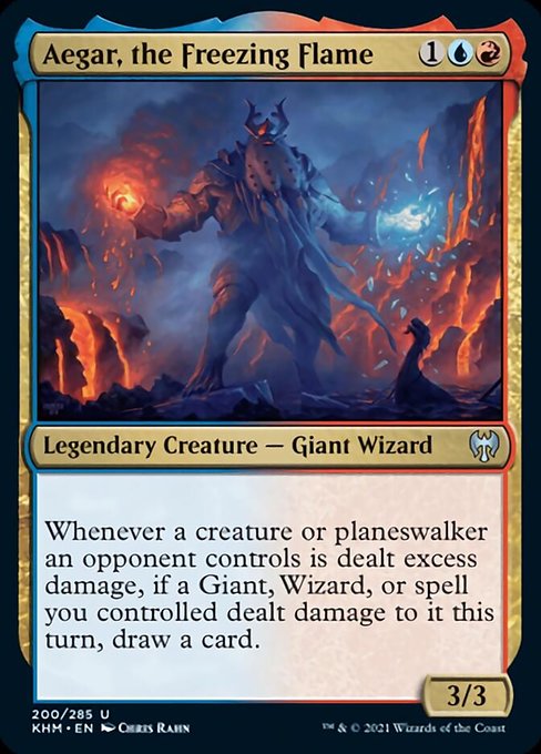 Aegar, the Freezing Flame (Kaldheim) Light Play Foil
