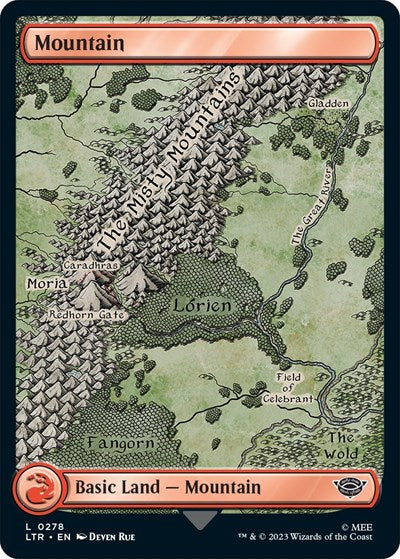 Mountain (0278) (Universes Beyond: The Lord of the Rings: Tales of Middle-earth) Light Play