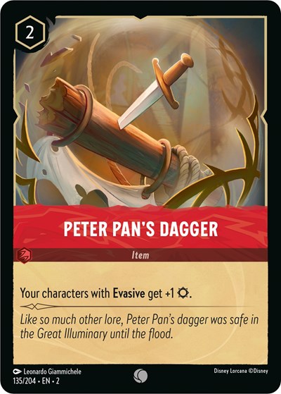 Peter Pan's Dagger (Rise of the Floodborn) Near Mint