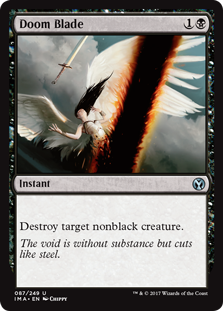 Doom Blade (Iconic Masters) Heavy Play Foil