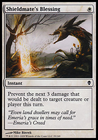 Shieldmate's Blessing (Zendikar) Medium Play