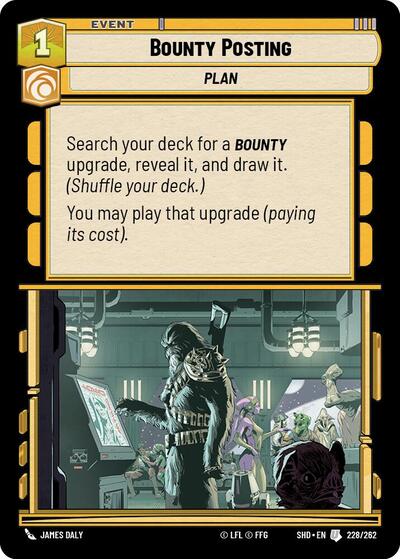 Bounty Posting (Shadows of the Galaxy) Near Mint