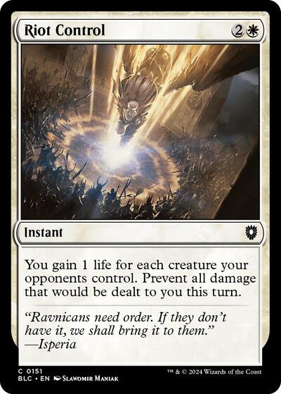 Riot Control (Commander: Bloomburrow) Light Play