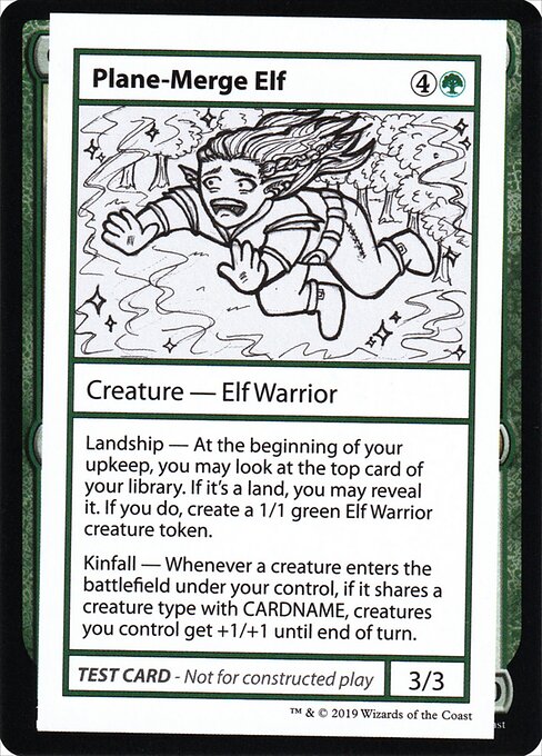 Plane-Merge Elf (No PW Symbol) (Mystery Booster Test Print 2021) Near Mint