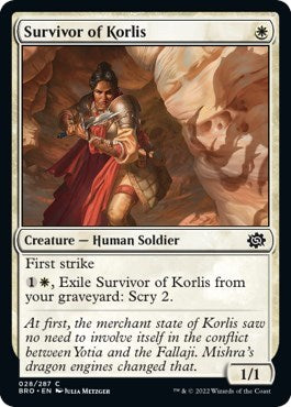 Survivor of Korlis (The Brothers' War) Near Mint Foil