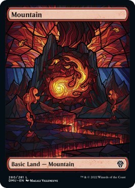 Mountain (Showcase) (Dominaria United) Light Play