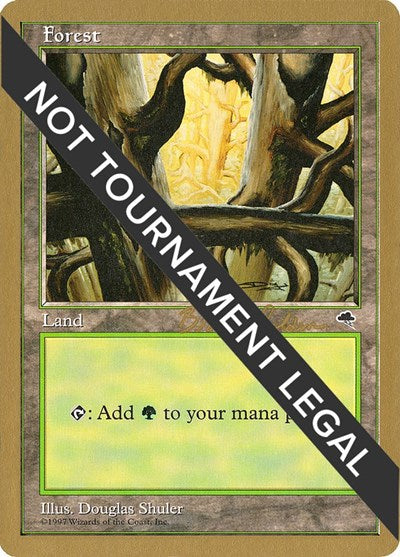Forest (Ledge) - 1998 Brian Selden (TMP) (World Championship Decks) Medium Play
