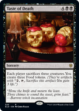 Taste of Death (Throne of Eldraine) Medium Play