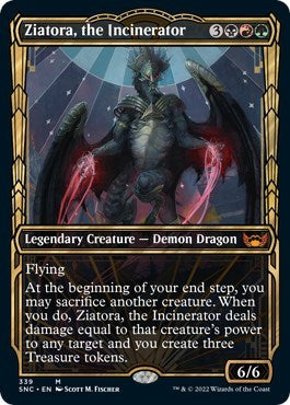 Ziatora, the Incinerator (Showcase) (Streets of New Capenna) Light Play
