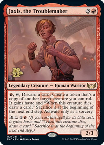 Jaxis, the Troublemaker (Promos: Prerelease Cards) Light Play Foil