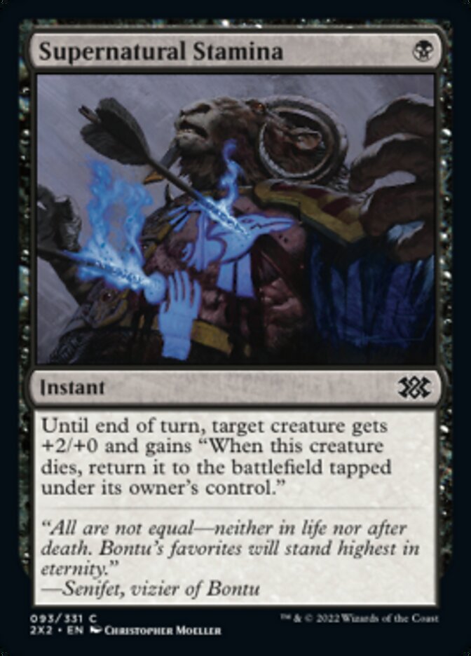 Supernatural Stamina (Double Masters 2022) Near Mint Foil