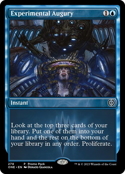 Experimental Augury (Promo Pack: Phyrexia: All Will Be One) Light Play Foil