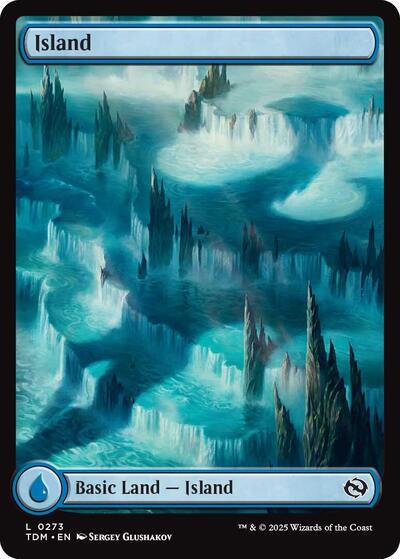 Island (0273) (Tarkir: Dragonstorm) Near Mint Foil