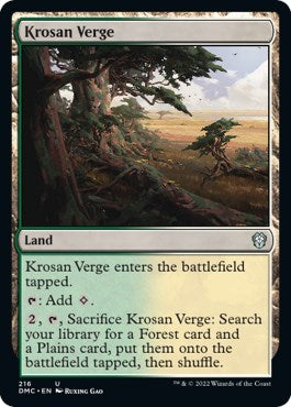 Krosan Verge (Commander: Dominaria United) Light Play