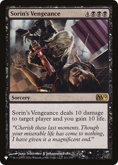 Sorin's Vengeance (The List) Light Play