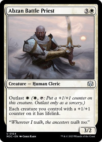 Abzan Battle Priest (Commander: March of the Machine) Light Play