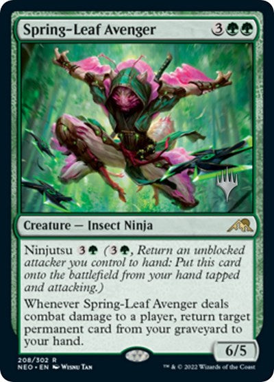 Spring-Leaf Avenger (Promo Pack: Kamigawa: Neon Dynasty) Near Mint Foil
