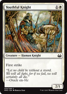 Youthful Knight (Modern Masters 2017) Medium Play Foil