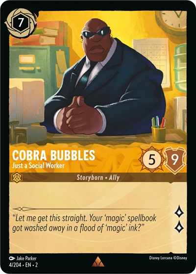 Cobra Bubbles - Just a Social Worker (Rise of the Floodborn) Near Mint