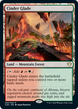 Cinder Glade (Commander 2020 Ikoria) Medium Play