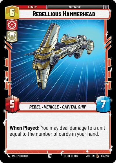 Rebellious Hammerhead (Jump to Lightspeed) Near Mint