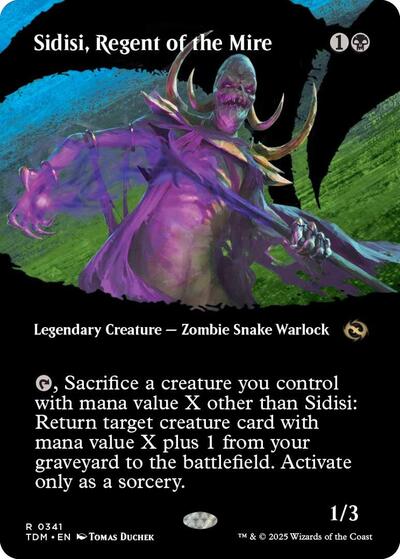 Sidisi, Regent of the Mire (Borderless) (Tarkir: Dragonstorm) Light Play