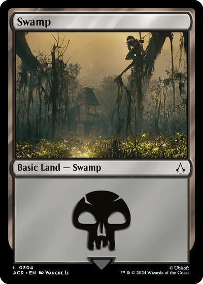 Swamp (0304) (Universes Beyond: Assassin's Creed) Light Play