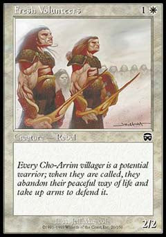 Fresh Volunteers (Mercadian Masques) Medium Play