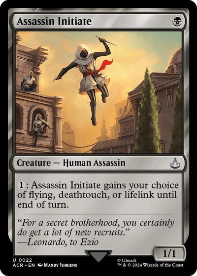 Assassin Initiate (Universes Beyond: Assassin's Creed) Light Play